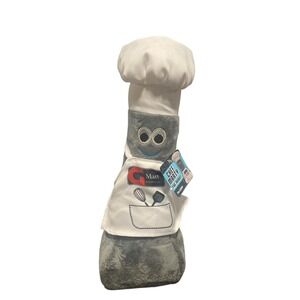 Chef Marty the Robot Giant Plush Grocery Food Store 12" Stuffed Toy Mascot NWT